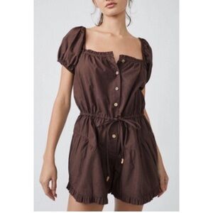 Free People Brown Romper
